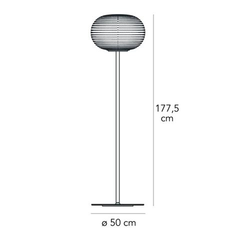 Fontana Arte BIANCA GRANDE Lampada Da Terra