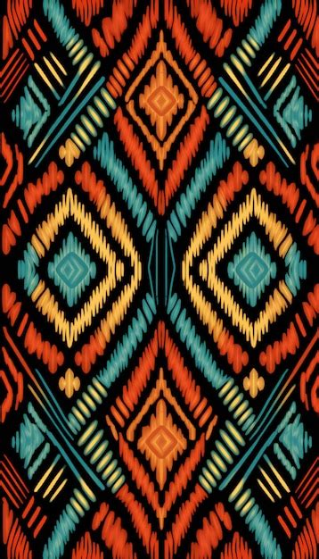 Premium AI Image | Seamless ethnic aztec pattern Tribal aztec design