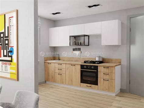 Модульный кухонный гарнитур Тиффани 2,7 м, композиция 2 купить в СПб по ...