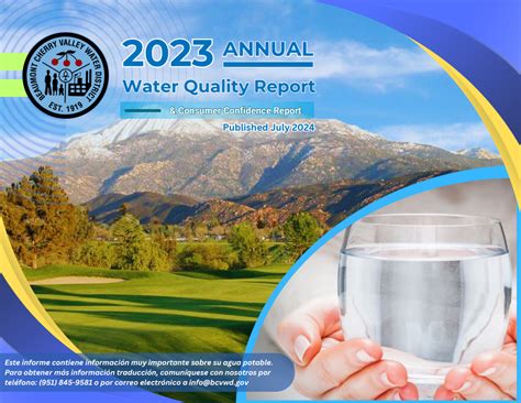 Annual Water Quality Report Now Available | Beaumont-Cherry Valley ...