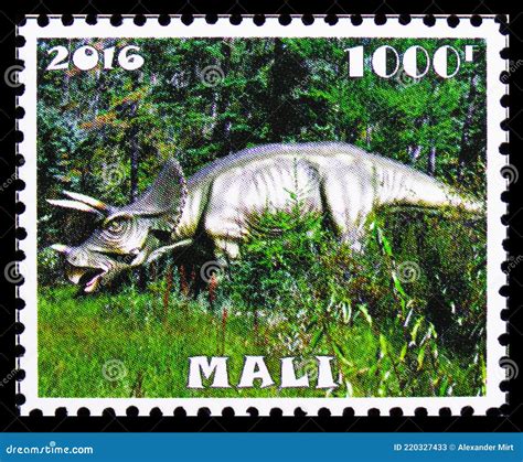 Triceratops Mali Serie Circa 2016 Editorial Stock Photo Image Of