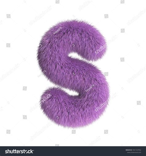 Hairy Font Furry Alphabet 3d Rendering Stock Illustration 1951167952