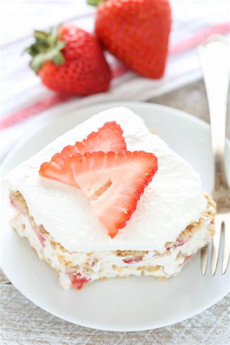 No Bake Strawberry Icebox Cake Live Well Bake Often