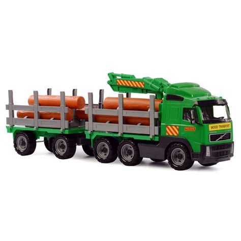 Cavallino Volvo Houttransport Vrachtwagen Met Aanhanger Thimble Toys