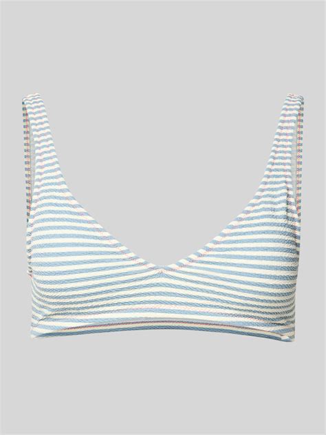 Banana Moon Bustier Bikini Oberteil Mit Streifenmuster Modell Pulco Monostripe Blau Online