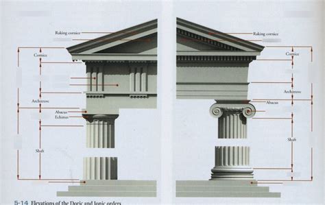 Doric Vs Ionic Columns Diagram Quizlet