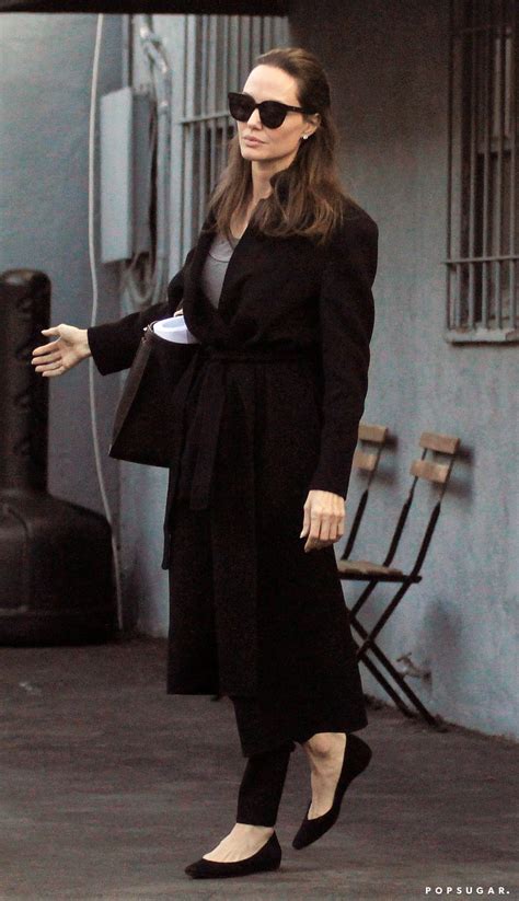 Angelina Jolie Wearing Black Flats Ps Fashion