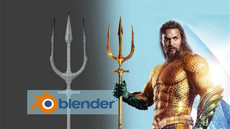 Aquaman Trident 3d Modeling And Texturing 3d Modeling Tutorial Time