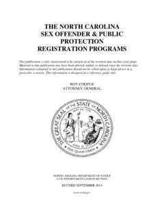 THE NORTH CAROLINA SEX OFFENDER PUBLIC The North Carolina Sex Offender Public Pdf