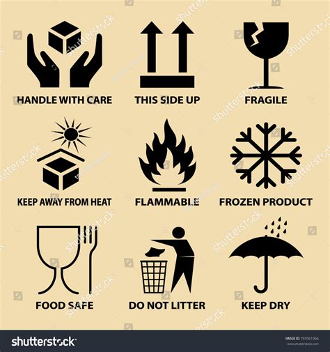 1,198 Carton safety symbols Stock Illustrations, Images & Vectors