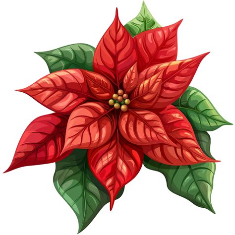 AI generated Poinsettia flower png isolated on transparent background 41930265 PNG