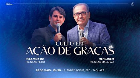 Culto Em A O De Gra As I Pr Silas Malafaia I Youtube