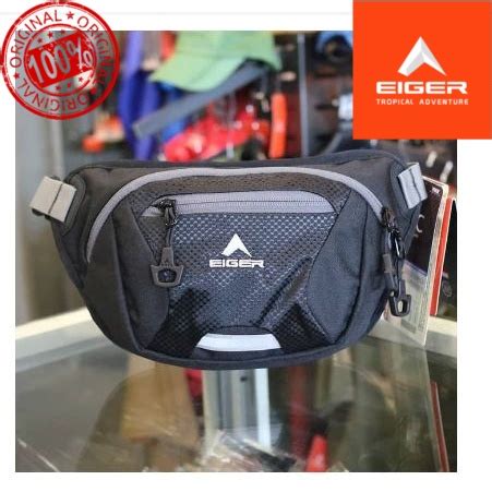 Jual EIGER1989 Tas Selempang Vessel 1F Black Original Waistbag Vessel