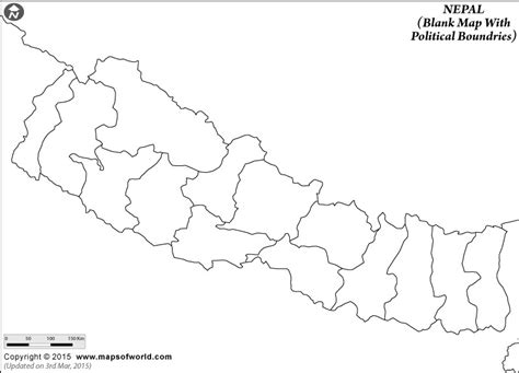 Blank Map of Nepal | Nepal Map Outline