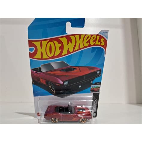 Hot Wheels 70 PLYMOUTH BARRACUDA HW ROADSTERS 3 5 Shopee Brasil