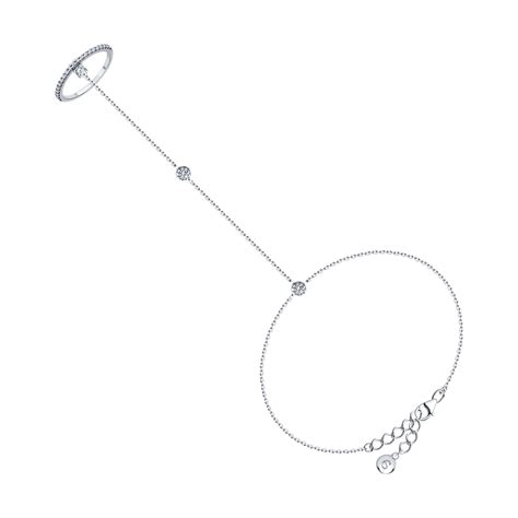 Браслет-слейв из серебра с фианитами SOKOLOV - купить в официальном ...