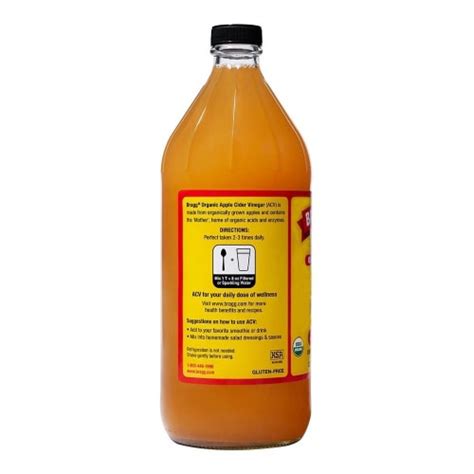 Vinagre de manzana Bragg orgánico con cultivo madre 946 ml Bodega