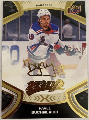 Upper Deck Mvp Gold Script Pavel Buchnevich Ebay