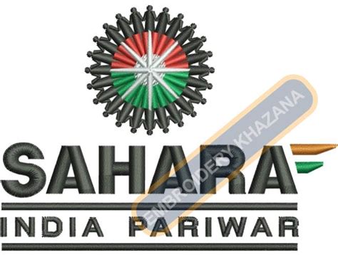 Sahara India Pariwar Logo Embroidery Design | Sahara India Embroidery