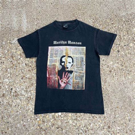 Vintage Vintage 90s Y2k Marilyn Manson Graphic Rock Band Tee Tshirt