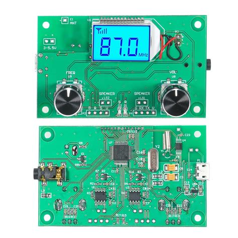 KKmoon Módulo receptor inalámbrico de radio FM digital Pantalla LCD con