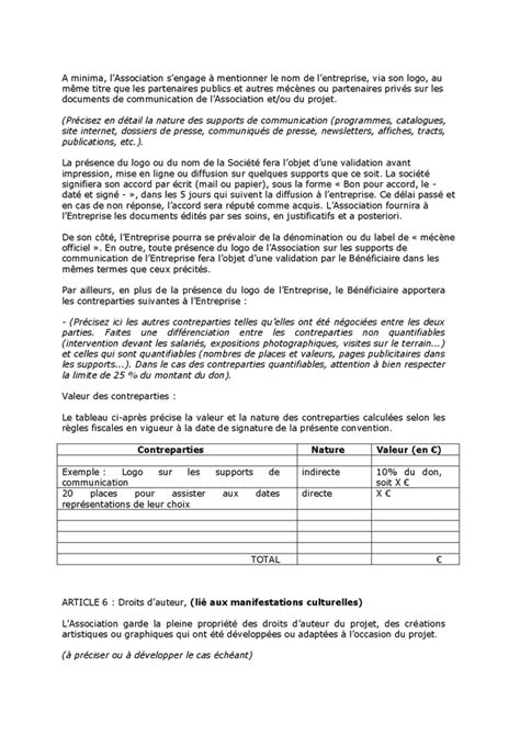 Modele De Convention De Collaboration Doc Pdf Page Sur