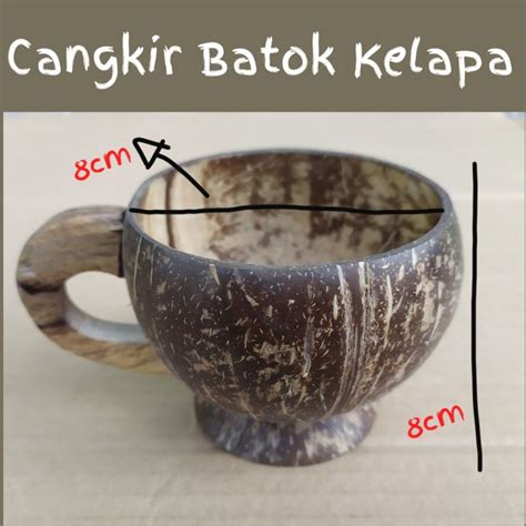 Jual Cangkir Batok Kelapa Gelas Tradisional Tempurung Kelapa