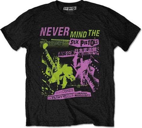 Sex Pistols Japanese Poster Heren T Shirt L Zwart Bol