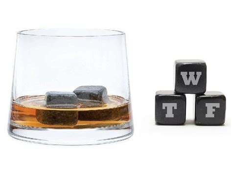 Teroforma Icon Whisky Stones WTF What The F Soapstone Beverage