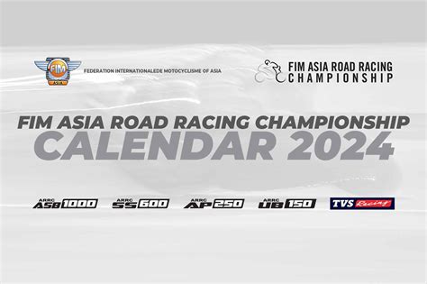 Fim Asia Road Racing Championship Official Announcement Fim Asia Road