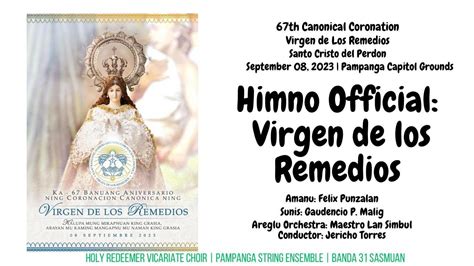 Himno Official Virgen De Los Remedios Vdlr Youtube