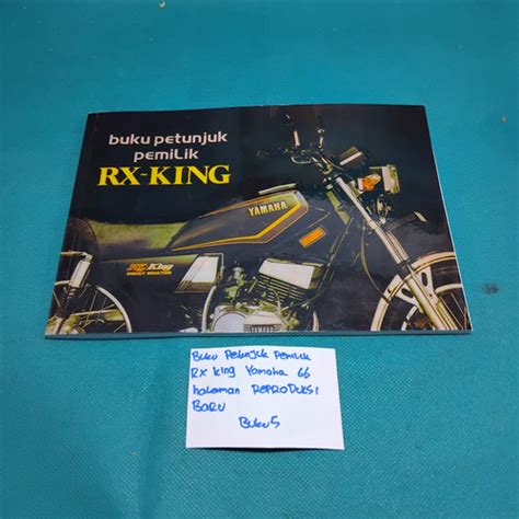 Jual Buku Petunjuk Pemilik Yamaha RX King 66 Halaman Reproduksi Baru