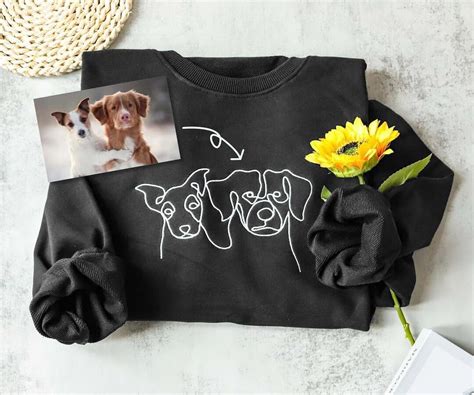 Custom Embroidered Dog Hoodiecustom Dog Sweatshirtcustom Dog