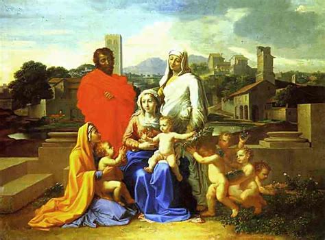 Museu De Reproduções De Arte A Sagrada Família por Nicolas Poussin