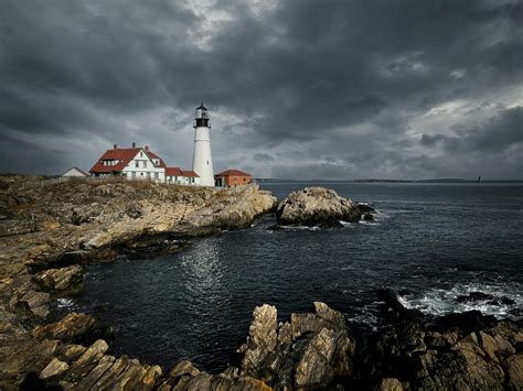 Stormy Sea Lighthouse Photos, Download The BEST Free Stormy Sea ...