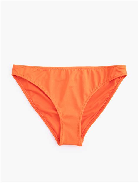 Turuncu Kadın Basic Bikini Altı Normal Bel SAK MM Koton