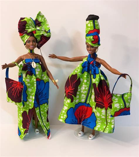 Beautiful African American Fashionistas Barbie Dolls Authentic African ...