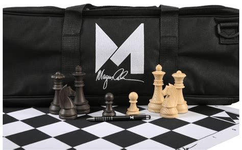 Magnus Carlsen Signature Series Chess Set, Bag And Board Combination T ...