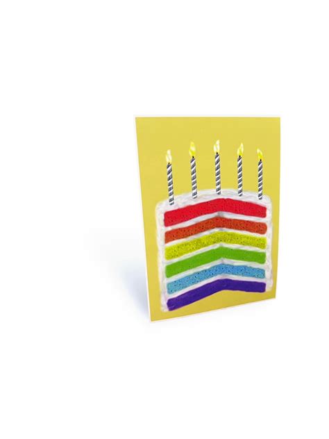 Happy Birth Gay Gay Birthday Cake Candles Rainbow Birthday Card