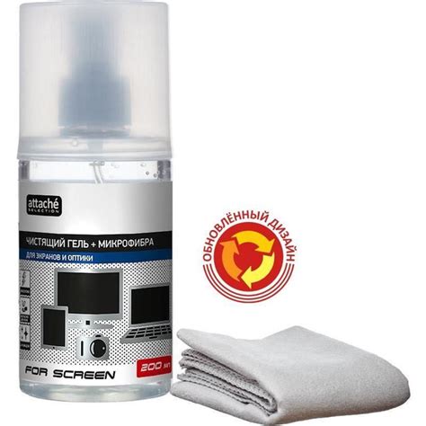 Гель для чистки мониторов и оптики Attache Selection For Screen (200 мл ...