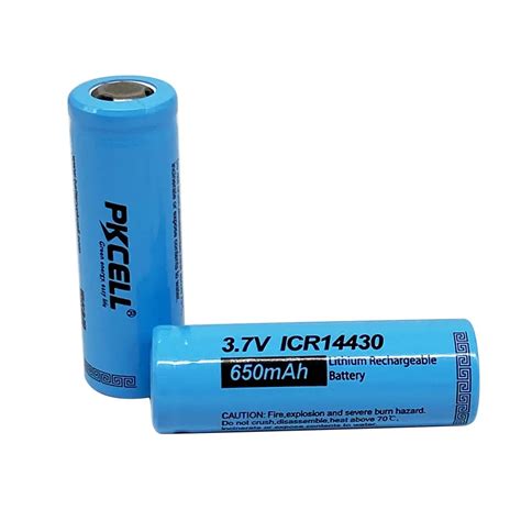 Lithium Battery 14430 Li Ion Battery 14430 650mah 3.7v Icr 14430 ...