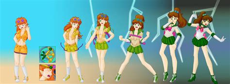 Sailor Jupiter Transformation Sequence (Colored) by Billy-Gnosis on DeviantArt