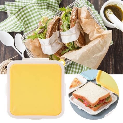 Outlou Sandwich Containers Sandwich Box Food Storage Shape Holder