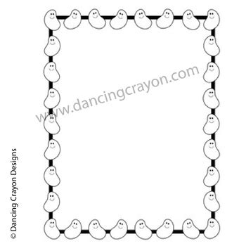 Jelly Beans Clip Art and Border / Frame by Dancing Crayon Designs