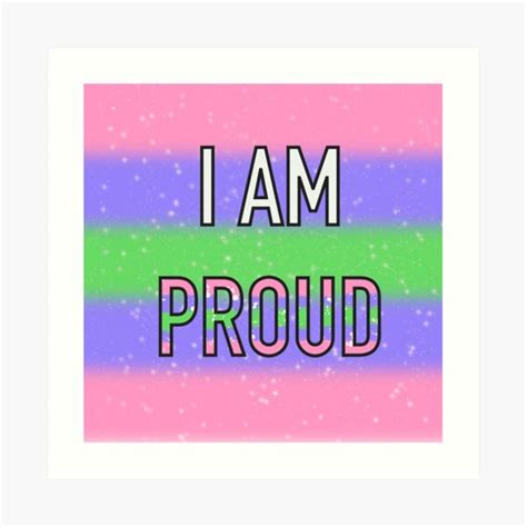 Trigender I Am Proud Pride Flag Art Print By Yourrubyfren Redbubble