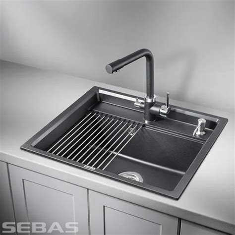 Chiuveta KS-6003 NEGRU. GRANULA - Accemob