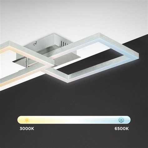 Cct Rgb Led Frame Deckenleuchte Schwenkbar Flammig Mit Timer Bk