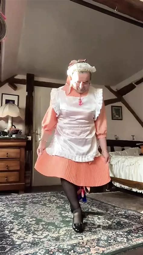 In Boniche Outfit With A Salmon Dress Gay Crossdresser Porn XHamster