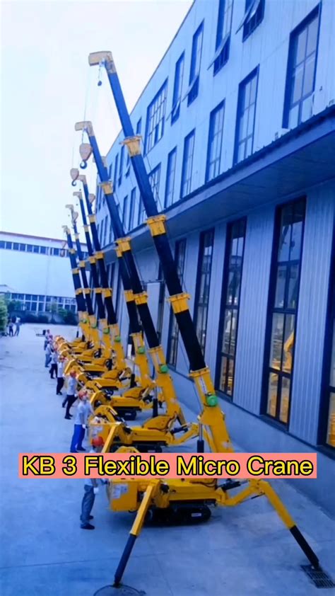 Mini Spider Crane Crawler Crane With Hydraulic Telescopic Outrigger