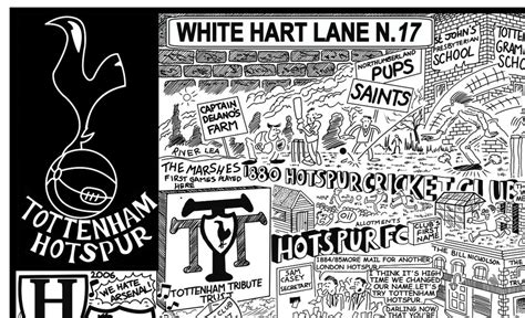 Tottenham Hotspur Football Cartoon Histories